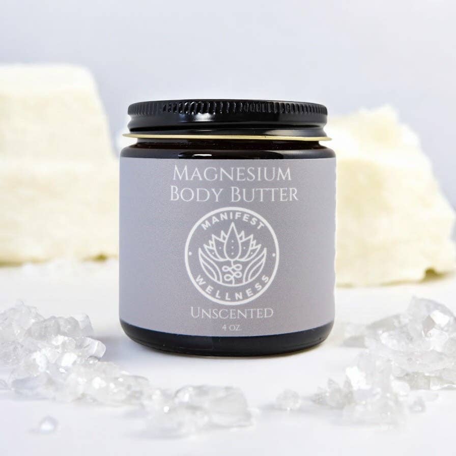Unscented Magnesium Butter Made with Organic Ingredients