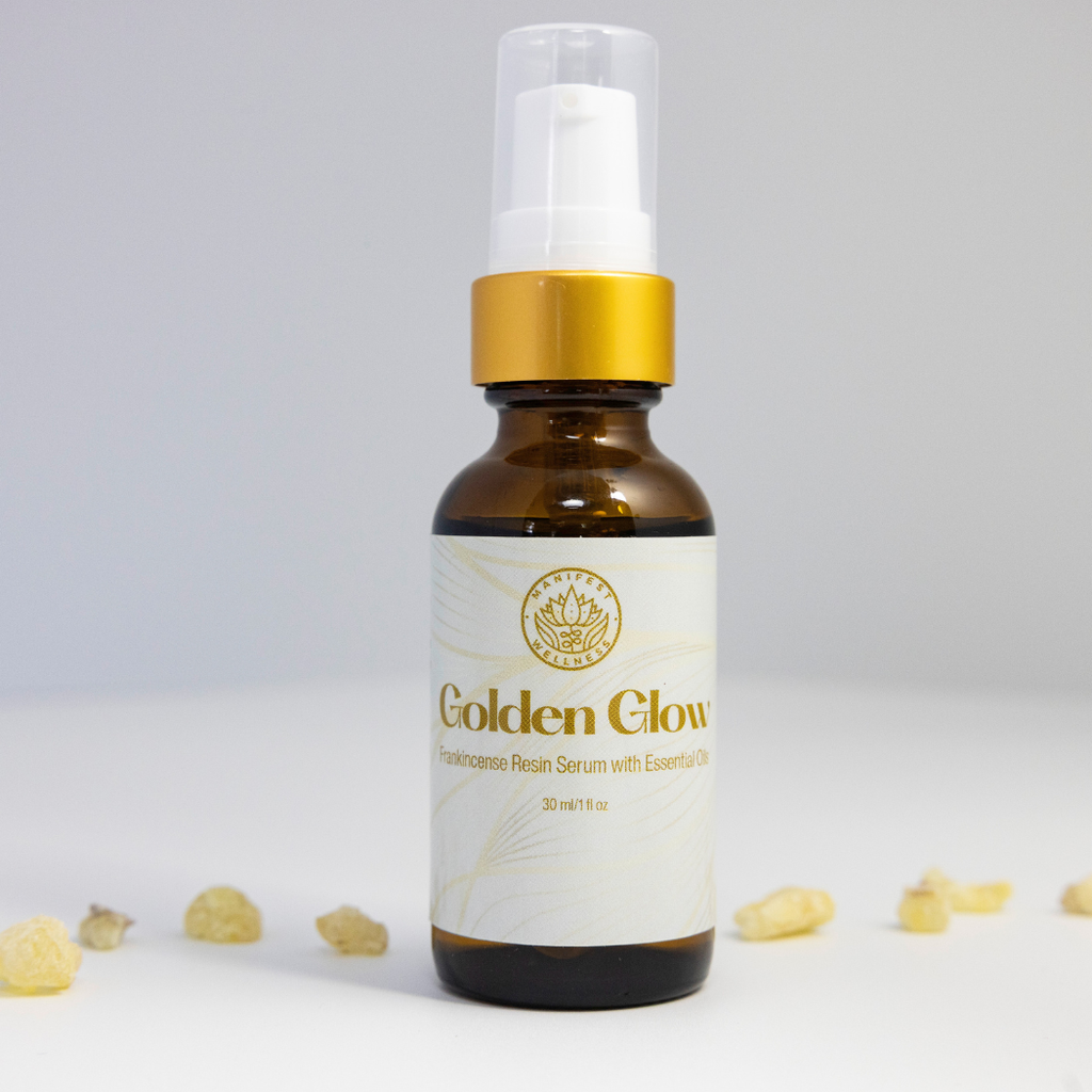 Golden Glow Frankincense Resin Serum, Full Spectrum, Organic