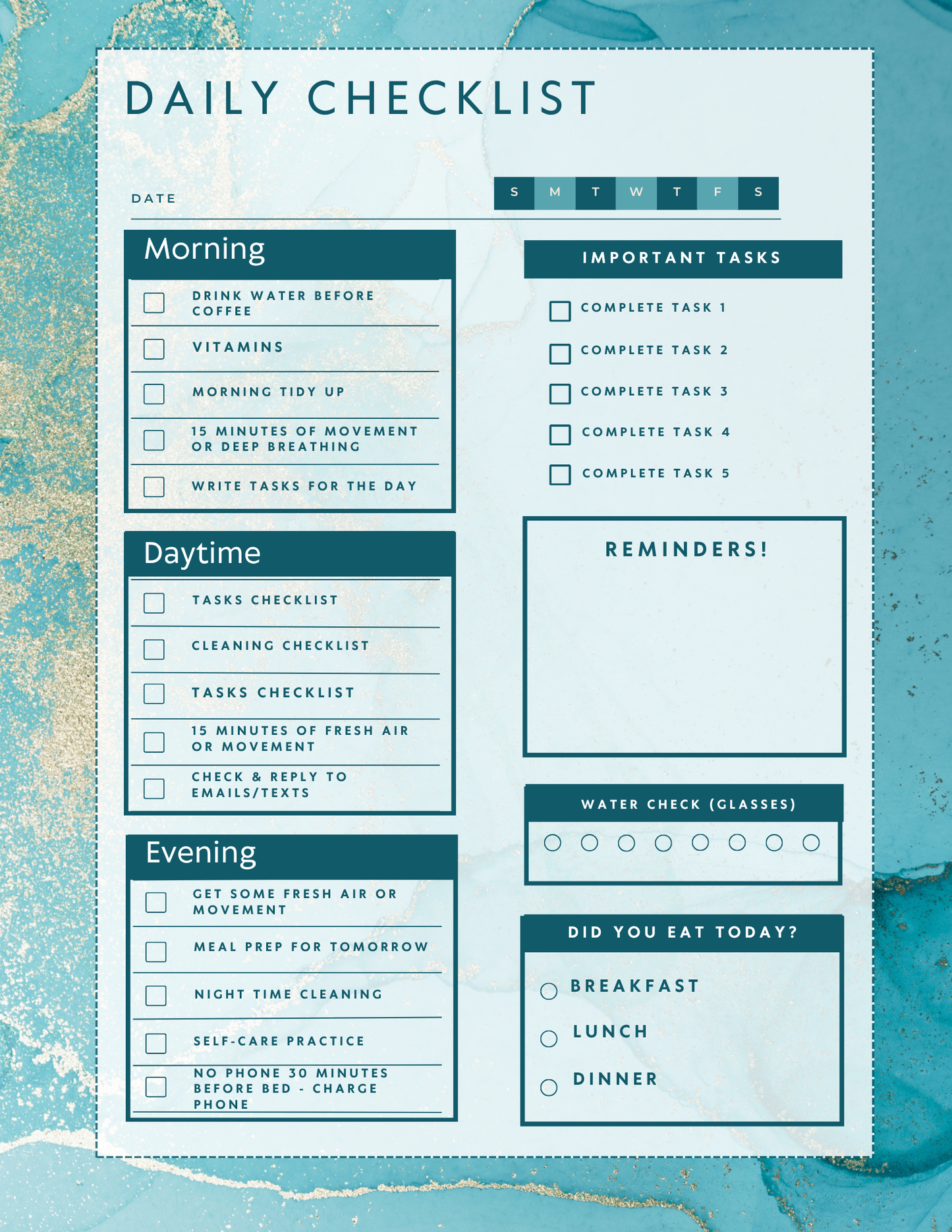 Printable/Digital Panner