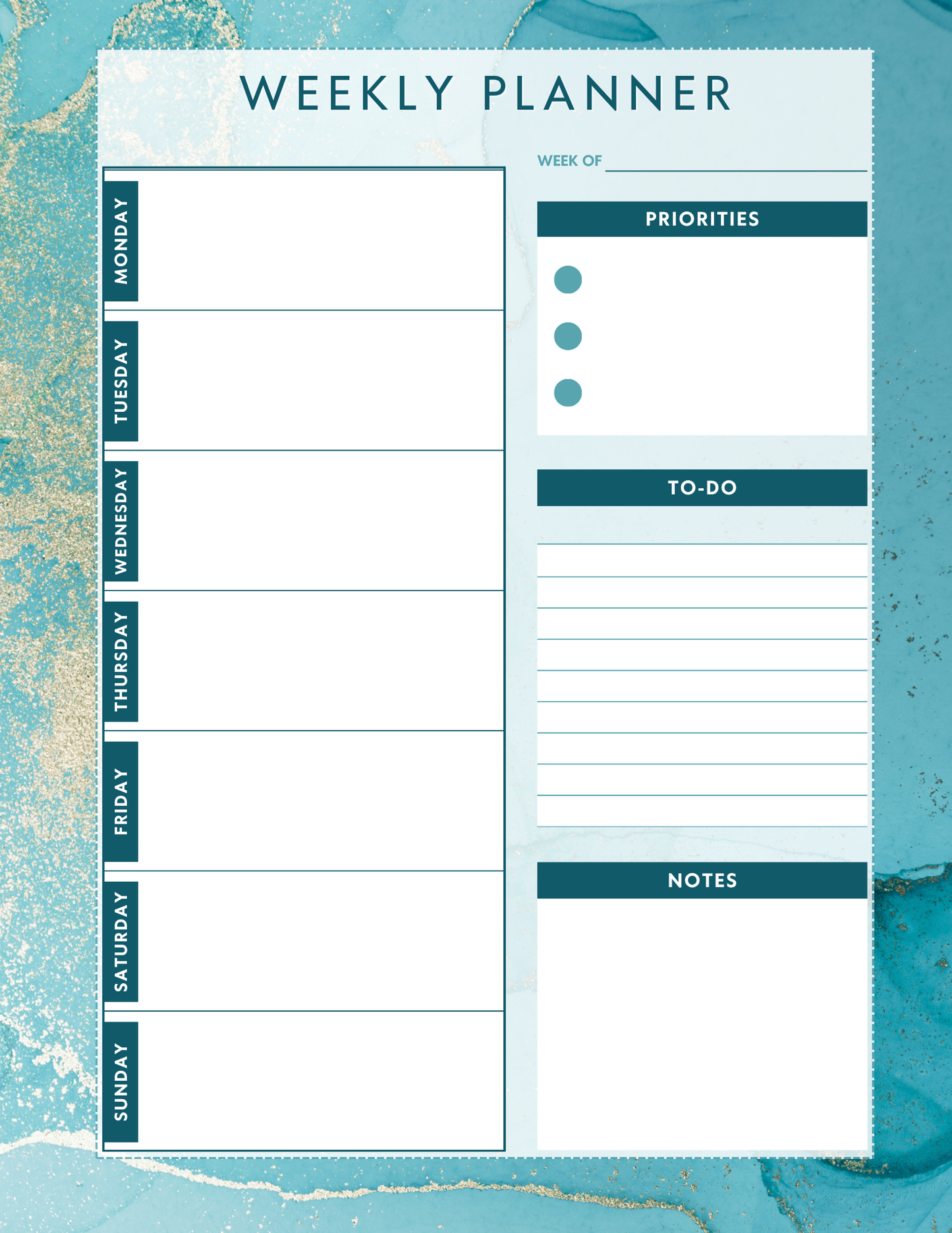 Printable/Digital Panner