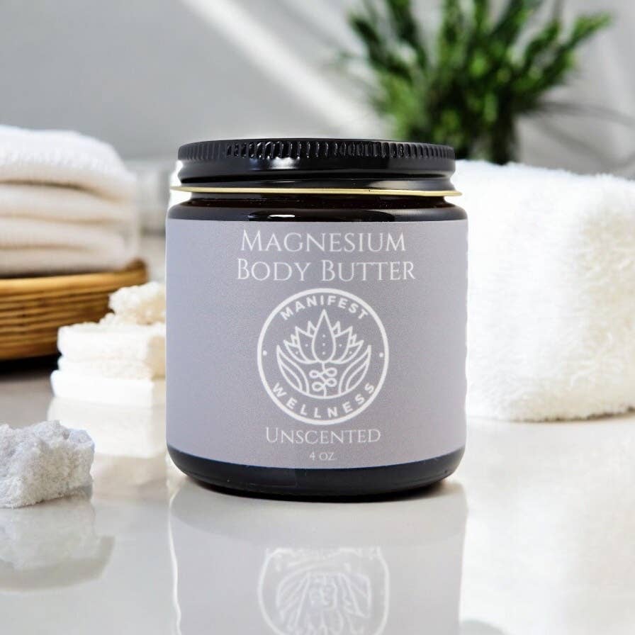 Unscented Magnesium Butter Made with Organic Ingredients